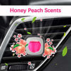 Picture of Air Jungles Honey Peach Scent Car Air Freshener Clip, 6 Car Freshener Vent Clips, 4ml Each, Long Lasting Air Freshener for Car, Up to 180 Days Car Refresher Odor Eliminator