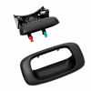 Picture of Tailgate Handle Latch and Bezel Trim with Rod Clips | for 1999-2007 Chevy Silverado GMC Sierra 1500 2500 3500 | Replaces# 15997911, 15228539, 15228541, 15228540