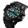 Picture of Mens Military Digital Watches 50M Waterproof Outdoor Sport Watch Multifunction Casual Dual Display Stopwatch Wrist Watch - All Black