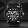 Picture of Mens Military Digital Watches 50M Waterproof Outdoor Sport Watch Multifunction Casual Dual Display Stopwatch Wrist Watch - All Black