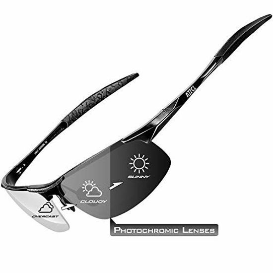 ATTCL Men's Driving Polarized Sunglasses For Men - Al-Mg Metal Frame Ultra  Light