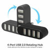 Picture of Sabrent 4-Port USB 2.0 Hub [90°/180° Degree Rotatable] (HB-UMN4)