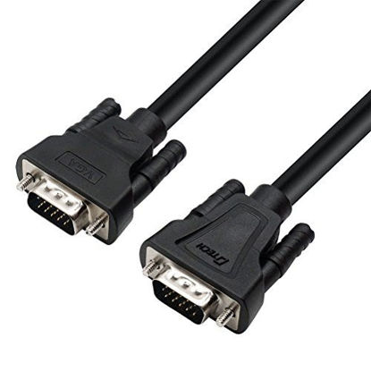 Picture of DTECH 3 Feet SVGA VGA Computer Monitor Cable Male to Male Supports 1080p High Resolution (1 Meter, Black)