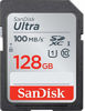 Picture of SanDisk 128GB SDXC SD Ultra Memory Card Works with Canon EOS Rebel T7, Rebel T6, 77D Digital Camera Class 10 (SDSDUNR-128G-GN6IN) Bundle with (1) Everything But Stromboli Combo Card Reader