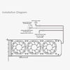 Picture of anidees Graphic Card Cooler 3 x 80mm PWM Fan, Support Aura SYNC/MSI Mystic Sync/ASROCK Aura RGB/GIGABYTE RGB Fusion (5V 3 Pin Addressable headers ONLY) PCI Mount Bracket with Remote- AI-GP-CL