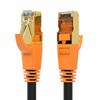 Picture of Network Cable, Shielded Ethernet Cable, Cat8 15ft Cable, Gold Plated RJ45 Connectors, 26AWG Cat8 Network Cable, Weatherproof 40Gbps 2000Mhz S/FTP LAN Cables for Gaming, Xbox, Modem, Router, PC