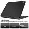 Picture of iPad Pro 11 Case with Keyboard 2020/2018 (1st/ 2nd Generation) - 360 Rotatable - Wireless/BT - Backlit 17 Color - Auto Sleep Wake - Support Apple Pencil 2nd Gen Charging, Black