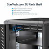 Picture of StarTech.com 2U Fixed Server Rack Mount Shelf - 22" Deep Steel Universal Cantilever Tray for 19" AV, Data, Network Equipment Rack - 50lbs (CABSHELF22)