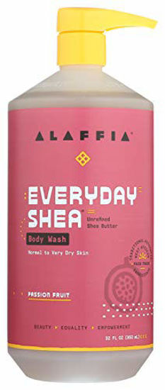 Picture of Alaffia Shea Body Wash (Passion Fruit, 32 Ounces)