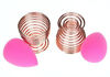 Picture of LanMa Beauty Sponge Blender Holder,(2 Pack Rose Gold) Makeup Sponge Drying Stand Storage Egg Powder Puff Display Stand