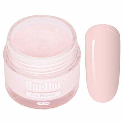 Picture of OneDor Nail Dip Dipping Powder - Acrylic Color Pigment Powders Pro Collection System, 1 Oz. (05 - Light Pink)