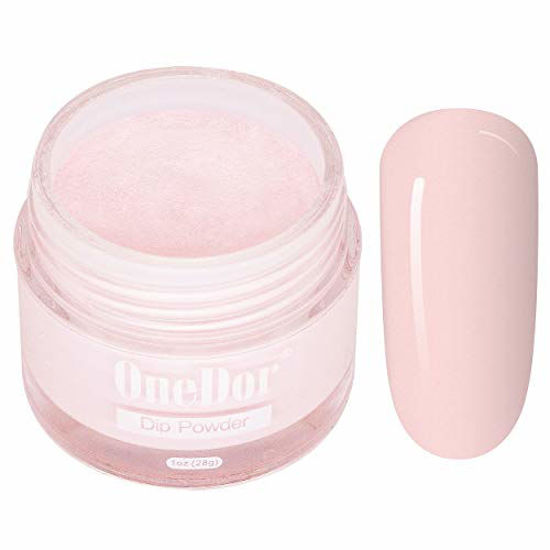 Picture of OneDor Nail Dip Dipping Powder - Acrylic Color Pigment Powders Pro Collection System, 1 Oz. (05 - Light Pink)