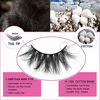 Picture of SWINGINGHAIR Mink Lashes, 3D Mink Eyelashes 19mm Natural False Eyelashes Siberian 3D Mink Lashes Natural Look Eyelashes Hand-made Fluffy Volume Lashes 1 Pair