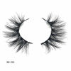 Picture of SWINGINGHAIR Mink Lashes, 3D Mink Eyelashes 19mm Natural False Eyelashes Siberian 3D Mink Lashes Natural Look Eyelashes Hand-made Fluffy Volume Lashes 1 Pair