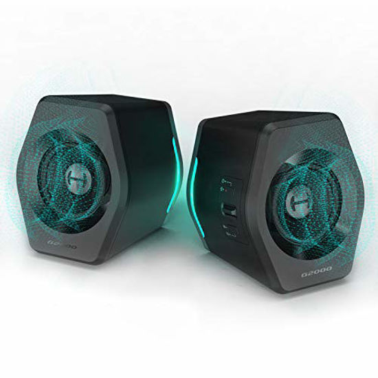 Picture of Edifier G2000 PC Computer Speakers for Desktop, Gaming, Laptop, Mac,Woofer Speakers Bluetooth, Bass Multimedia Speakers RGB Lights, USB 3.5mm AUX inputs,Black