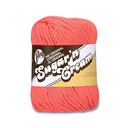 Picture of Lily Sugar 'N Cream The Original Solid Yarn, 2.5oz, Medium 4 Gauge, 100% Cotton - Tangerine - Machine Wash & Dry