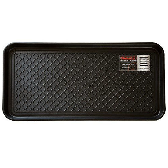 Picture of Stalwart 75-ST6012 All Weather Boot Tray-Water Resistant Plastic Utility Shoe Mat for Indoor and Outdoor Use in All Seasons (Black), Large