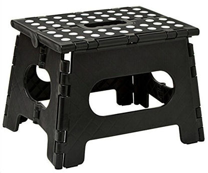Picture of Folding Step Stool - The Lightweight Step Stool is Sturdy Enough to Support Adults and Safe Enough for Kids. Opens Easy with One Flip. Great for Kitchen, Bathroom, Bedroom, Kids or Adults.