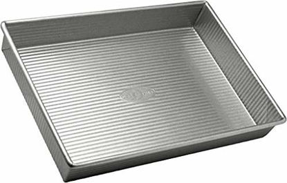 Picture of USA Pan Bakeware Rectangular Cake Pan, 9 x 13 inch, Nonstick & Quick Release Coating, Made in the USA from Aluminized Steel