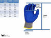 Picture of G & F Products 12 Pairs Medium Rubber Latex Double Coated Work Gloves for Construction, gardening gloves, heavy duty Cotton Blend,Blue,3100M