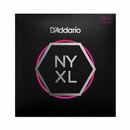 Picture of DAddario NYXL0942 Nickel Plated Electric Guitar Strings, Super Light,09-42 - High Carbon Steel Alloy for Unprecedented Strength - Ideal Combination of Playability and Electric Tone