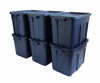 Picture of Rubbermaid Roughneck Storage Totes 18 Gal Pack of 6 Durable, Reusable, Set of Plastic Storage Bins