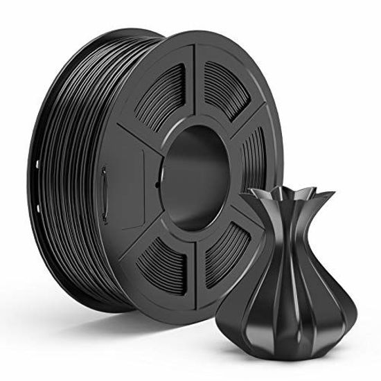 Picture of TECBEARS PLA 3D Printer Filament 1.75mm Black, Dimensional Accuracy +/- 0.02 mm, 1 Kg Spool, Pack of 1