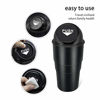 Picture of YIOVVOM Vehicle Automotive Cup Holder Garbage Can Small Mini Trash Bin Car Trash Garbage Can for Car Office Home (2Black, 1)