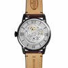 Picture of Fossil Men's Townsman Auto Automatic Leather Three-Hand Watch, Color: Black, Cognac (Model: ME3098)