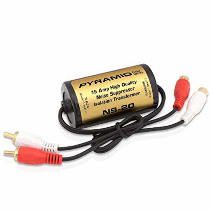 Picture of 200W 15A RCA Noise Suppressor - Designed for Audio Signals & to Eliminate Noise, Isolation Transformer, Used w/ Amplifier or EQ, Install w/ RCA Jacks & Unique Noise Detection Circuit - Pyramid NS20