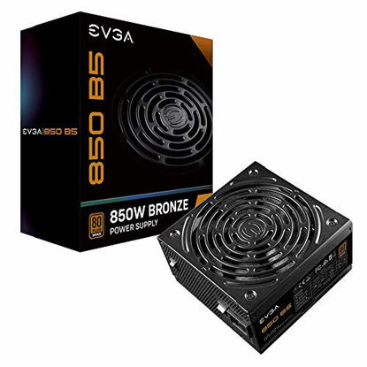 Picture of EVGA 850 B5, 80 Plus BRONZE 850W, Fully Modular, EVGA ECO Mode, 5 Year Warranty, Compact 150mm Size, Power Supply 220-B5-0850-V1