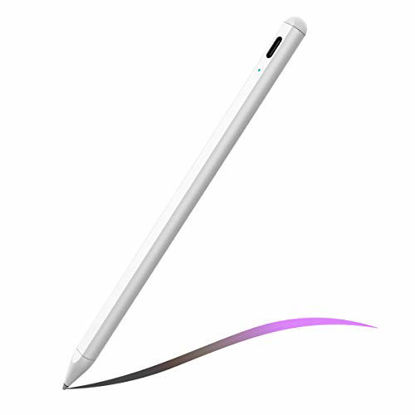 Picture of Stylus Pencil for iPad 8th Generation, Active Pen with Palm Rejection Compatible with (2018-2020) Apple iPad 8th 7th 6th Gen/iPad Pro 11 & 12.9 inches/iPad Air 4th 3rd Gen/iPad Mini 5th Gen (White)