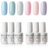 Picture of Gellen Gel Nail Polish Set - 6 Colors Pretty in Pastel Series - Pigmented Colorful Pastel Nail Art Design Colors Home Gel Manicure Kit