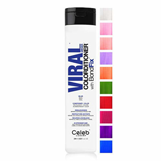 Picture of Celeb Luxury Viral Colorditioner, Professional Semi-Permanent Hair Color Depositing Conditioner, Blue