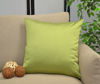 Picture of Aiking Home Solid Faux Silk Decorative Pillow Cover, Zipper Closure, 22 by 22 Inches, Green