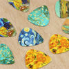 Picture of Guitar Picks - Cheliz 12 Medium Gauge Celluloid Guitar Picks In a Box W/Picks Holder. Unique Guitar Gift For Bass, Electric & Acoustic Guitars (Van Gogh)