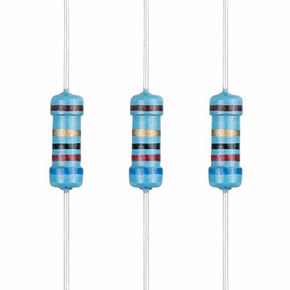 Picture of EDGELEC 100pcs 62 ohm Resistor 1/2w (0.5Watt) ±1% Tolerance Metal Film Fixed Resistor, Multiple Values of Resistance Optional