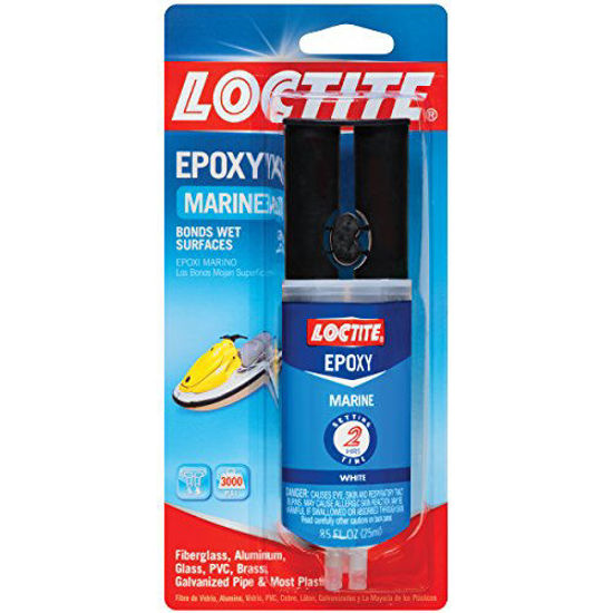 Picture of Loctite 1919324-8 Marine Epoxy, 0.85 Fl. Oz. Syringe, 8-Pack, 8 Pack, White, 6