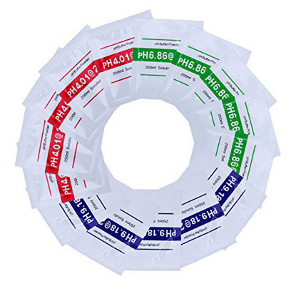 Picture of 15-Pack pH Meter Buffer Solution Powder for Precise and Easy PH Calibration, PH Calibration Powder Solution 6.86,4.01,9.18