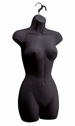 Picture of Female Molded Black Shapely Form with Hook - Fits Womens Sizes 5-10