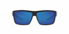 Picture of Costa Del Mar Men's Rinconcito Polarized Rectangular Sunglasses, Matte Black/Blue Mirrored Polarized-580G, 60 mm