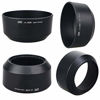 Picture of JJC Reversible Bayonet Lens Hood Shade for Olympus M.Zuiko Digital 45mm F1.8 Lens / M4518 Replaces Olympus Lens Hood LH-40B - Black