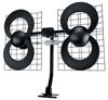 Picture of Antennas Direct Clearstream 4 TV Antenna, 70+ Mile Range, UHF, Multi-Directional, Indoor, Attic, Outdoor, Mast W/Pivoting Base/Hardware/Adjustable Clamp/Sealing Pads, 4K Ready, Black - C4-CJM