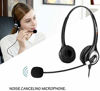 Picture of Corded USB Headsets Stereo with Noise Cancelling Mic and in-line Controls, Wantek UC Business Headset for Skype, SoftPhone, Call Center, Crystal Clear Chat, Super Lightweight, Ultra Comfort (UC602)