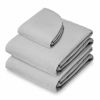 Picture of Saloniture 3-Piece Flannel Massage Table Sheet Set - Soft Cotton Facial Bed Cover - Includes Flat and Fitted Sheets with Face Cradle Cover - Light Gray