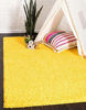 Picture of Unique Loom Solo Solid Shag Collection Modern Plush Tuscan Sun Yellow Area Rug (9' 0 x 12' 0)