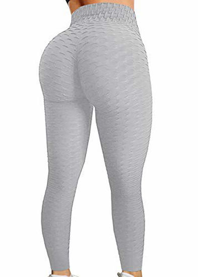 A AGROSTE Women's High Waist Yoga Pants Tummy Control Workout Ruched Butt  Lifting Stretchy Leggings Textured Booty Tights : : Clothing,  Shoes & Accessories