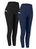 Picture of Fengbay 2 Pack High Waist Yoga Pants, Pocket Yoga Pants Tummy Control Workout Running 4 Way Stretch Yoga Leggings