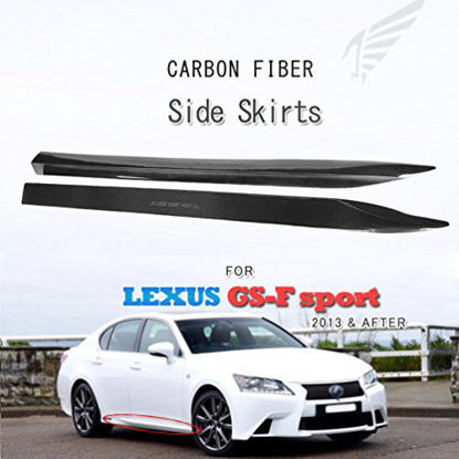 Picture of JC SPORTLINE Carbon Fiber Side Skirts fits Lexus GS350 2012 2013 2014 2015 (F-Sport Bumper Only)