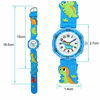Picture of Kids Watch for Boys Girls, Toddler Watch Digital Analog Wrist Waterproof Watches with 3D Cute Cartoon Silicone Band, for 3-10 Years Old Childrens (A Dinosaur Blue)